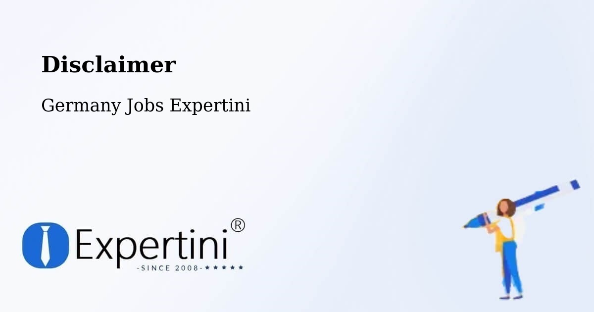 Disclaimer – Montabaur - Germany Jobs Expertini
